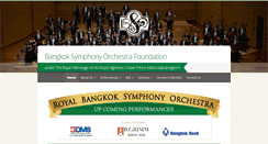 Desktop Screenshot of bangkoksymphony.org